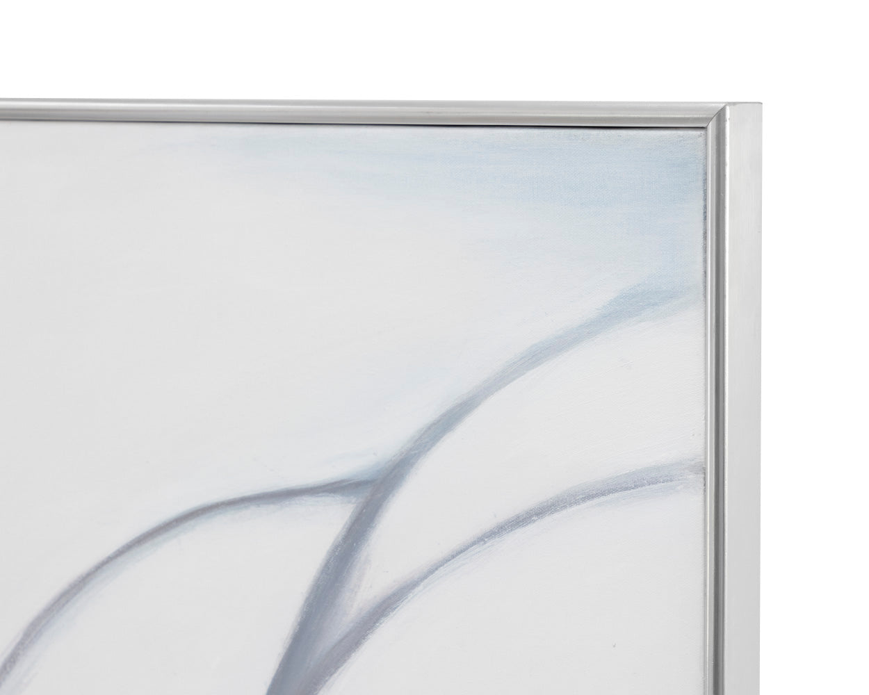 Meditation (set Of 3) - 30" X 60" - Silver Floater Frame