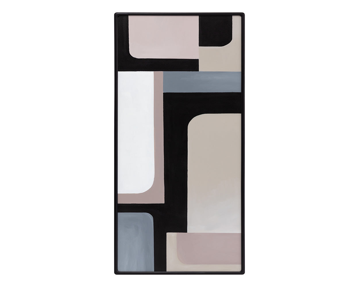 Radical Interpretation (set Of 3) - 28" X 66" - Black Floater Frame