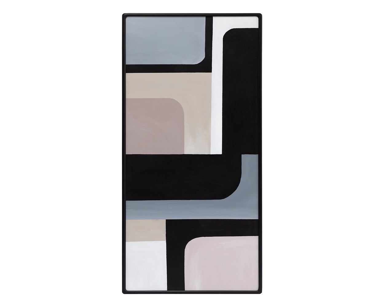 Radical Interpretation (set Of 3) - 28" X 66" - Black Floater Frame