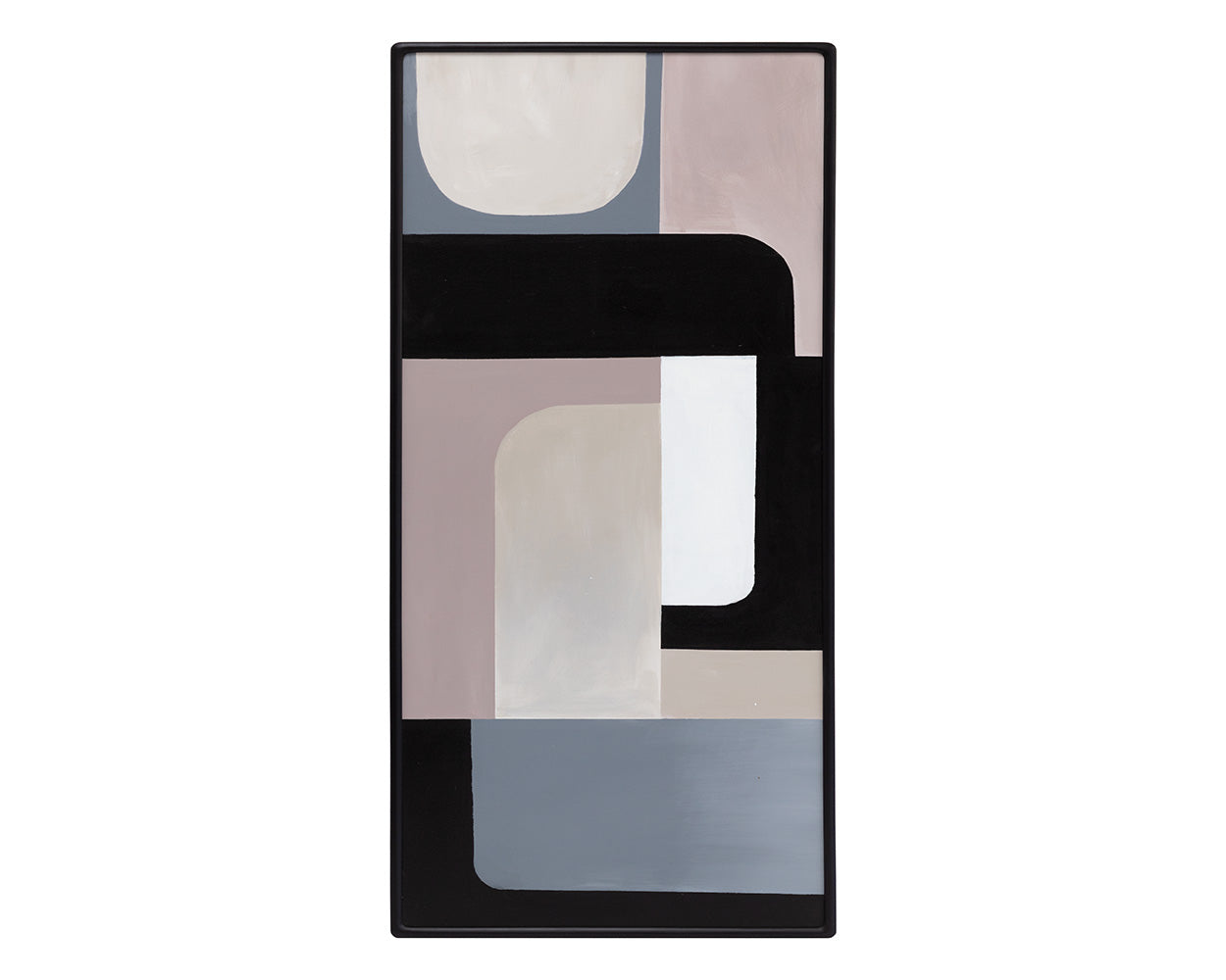 Radical Interpretation (set Of 3) - 28" X 66" - Black Floater Frame