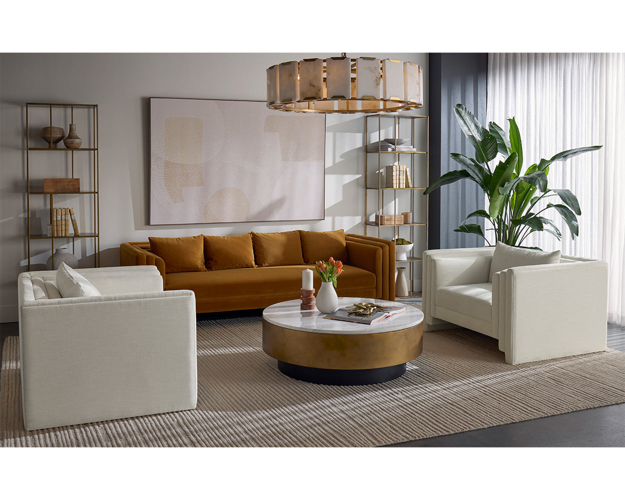 Smooth Operator - 72" X 48" - Light Brown Floater Frame