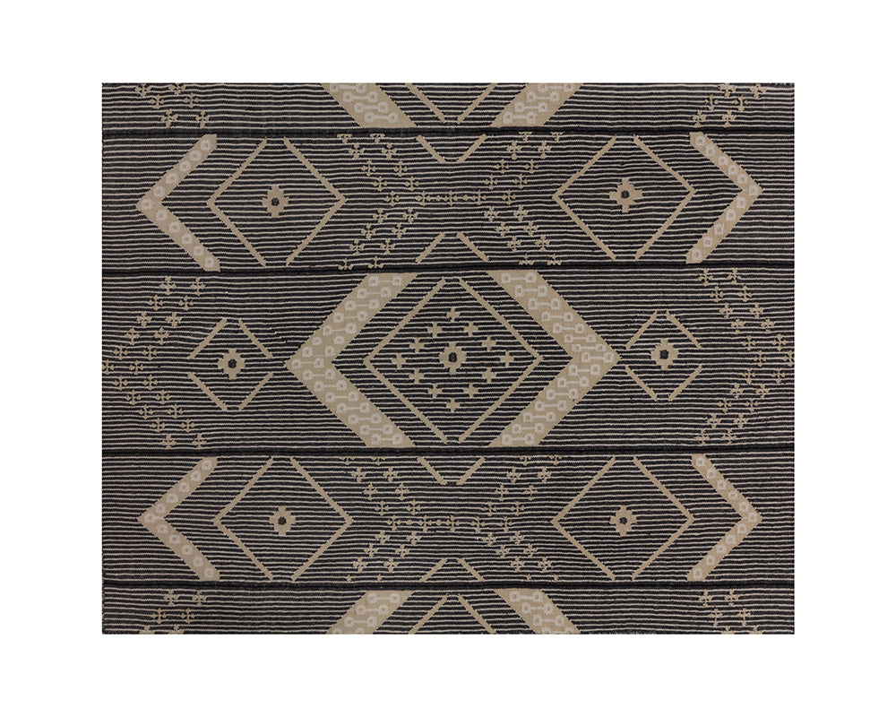 Asana Hand-woven Rug - Black / Tan Swatch