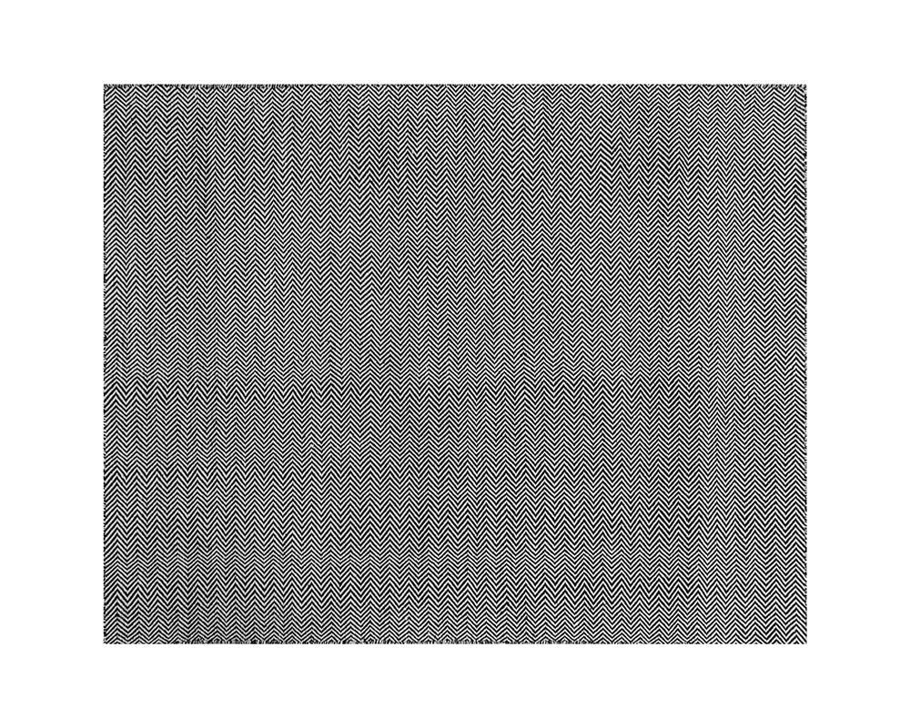 Cusco Hand-woven Rug - Black / White Swatch