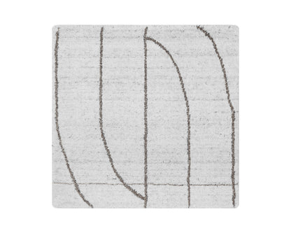 Fez Hand-loomed Rug - Ivory / Grey Swatch