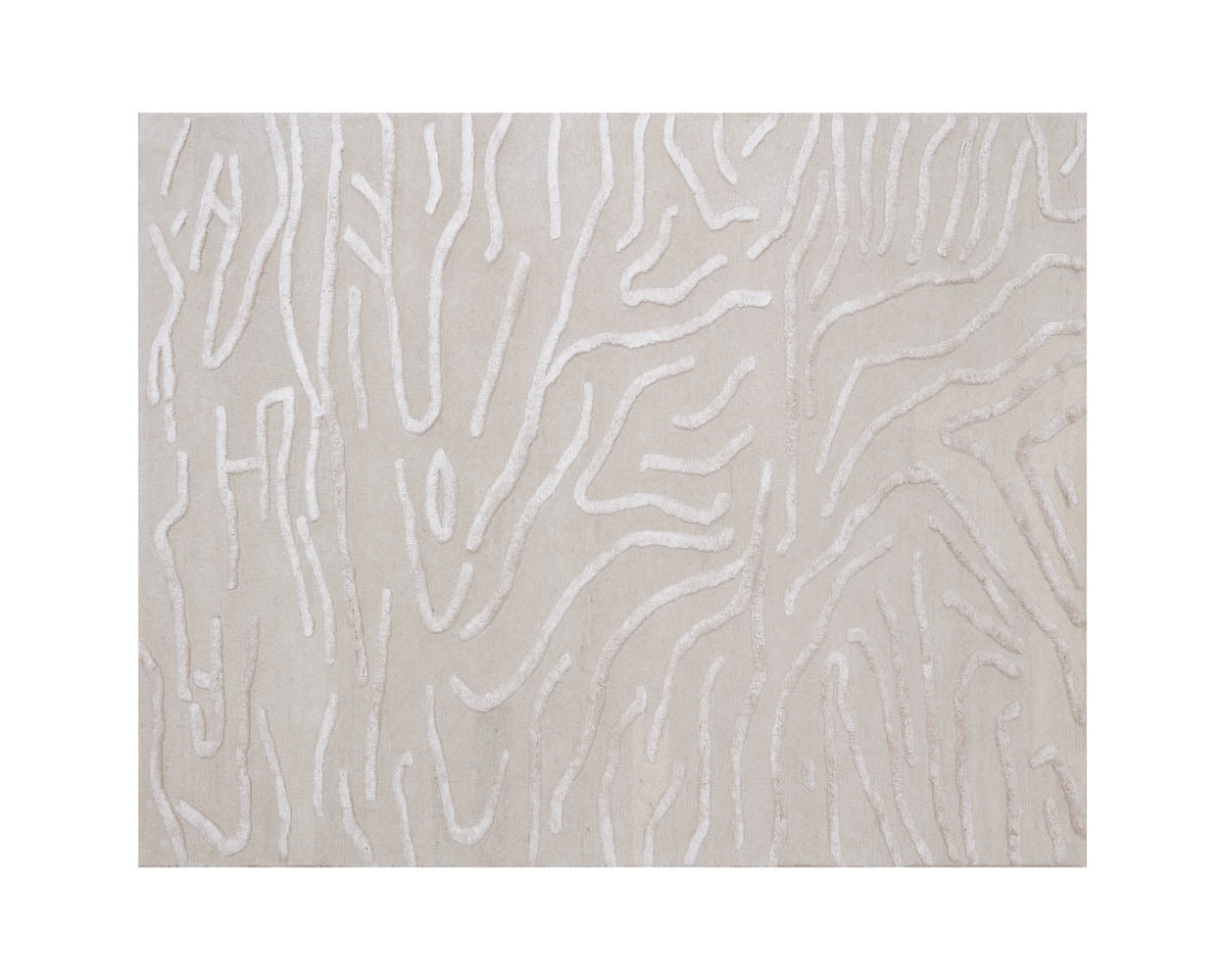 Kenya Hand-tufted Rug - Beige Swatch