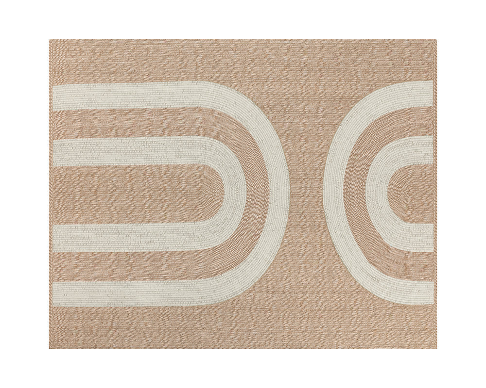 Derby Hand-woven Rug - Sand / Cream Swatch