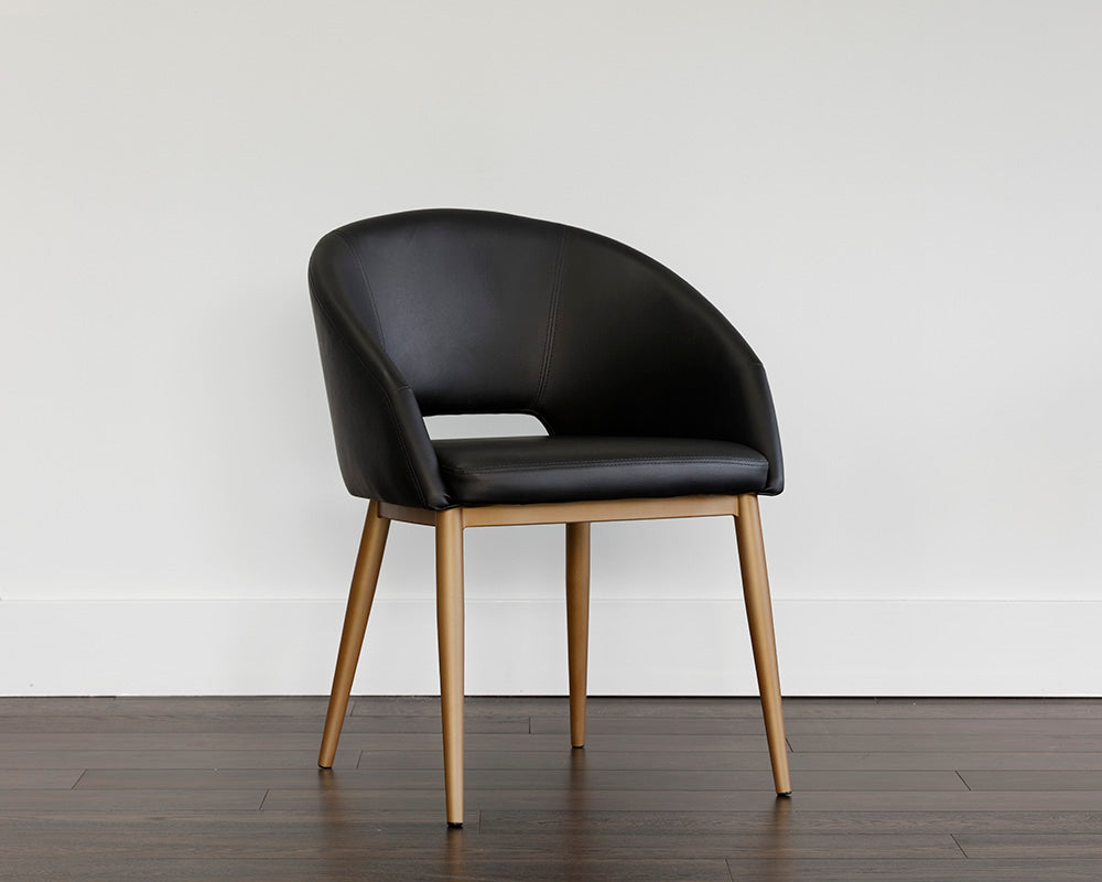 Thatcher Dining Armchair - Champagne Gold