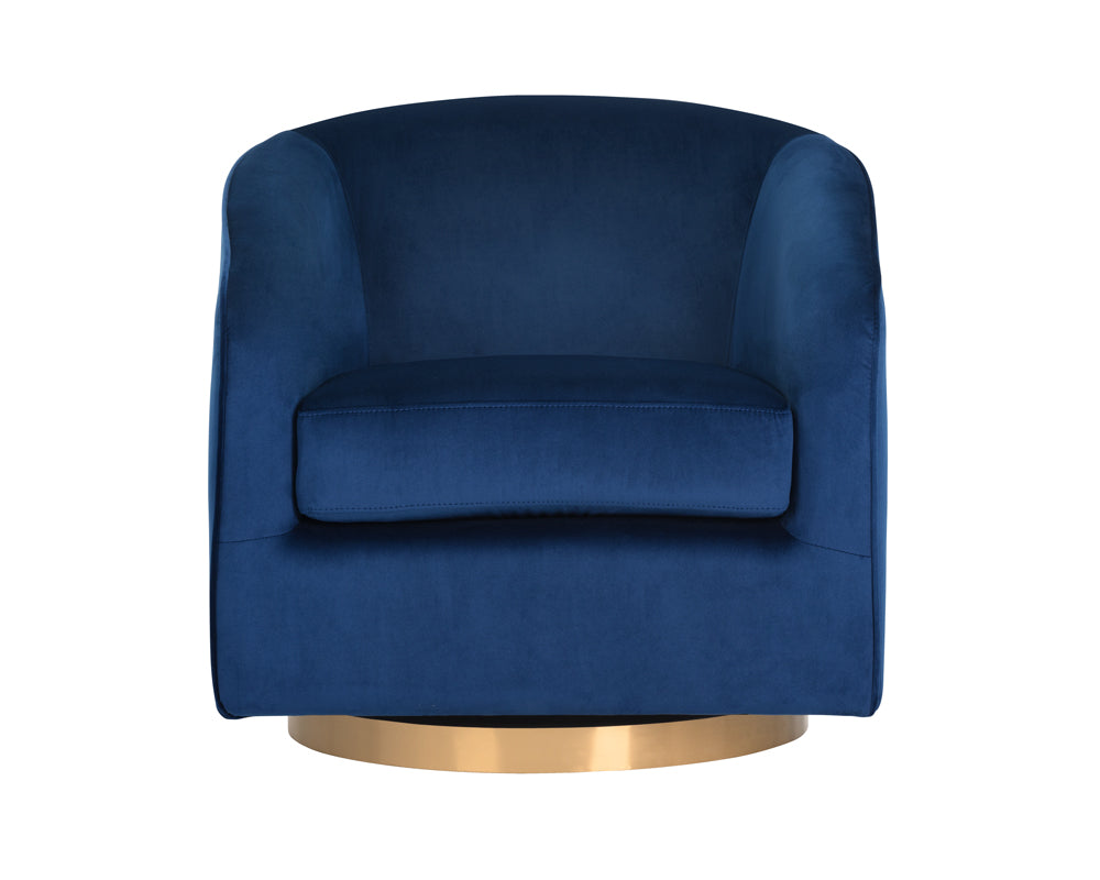 Hazel Swivel Lounge Chair - Gold