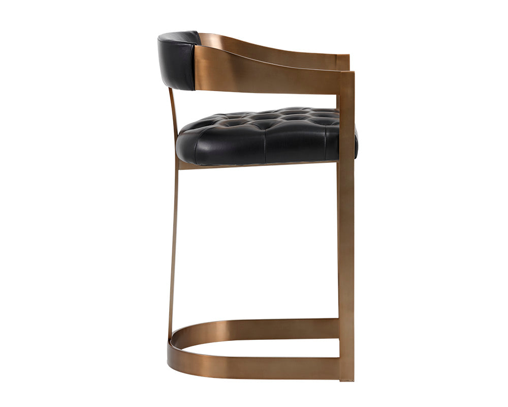 Beaumont Counter Stool - Antique Brass