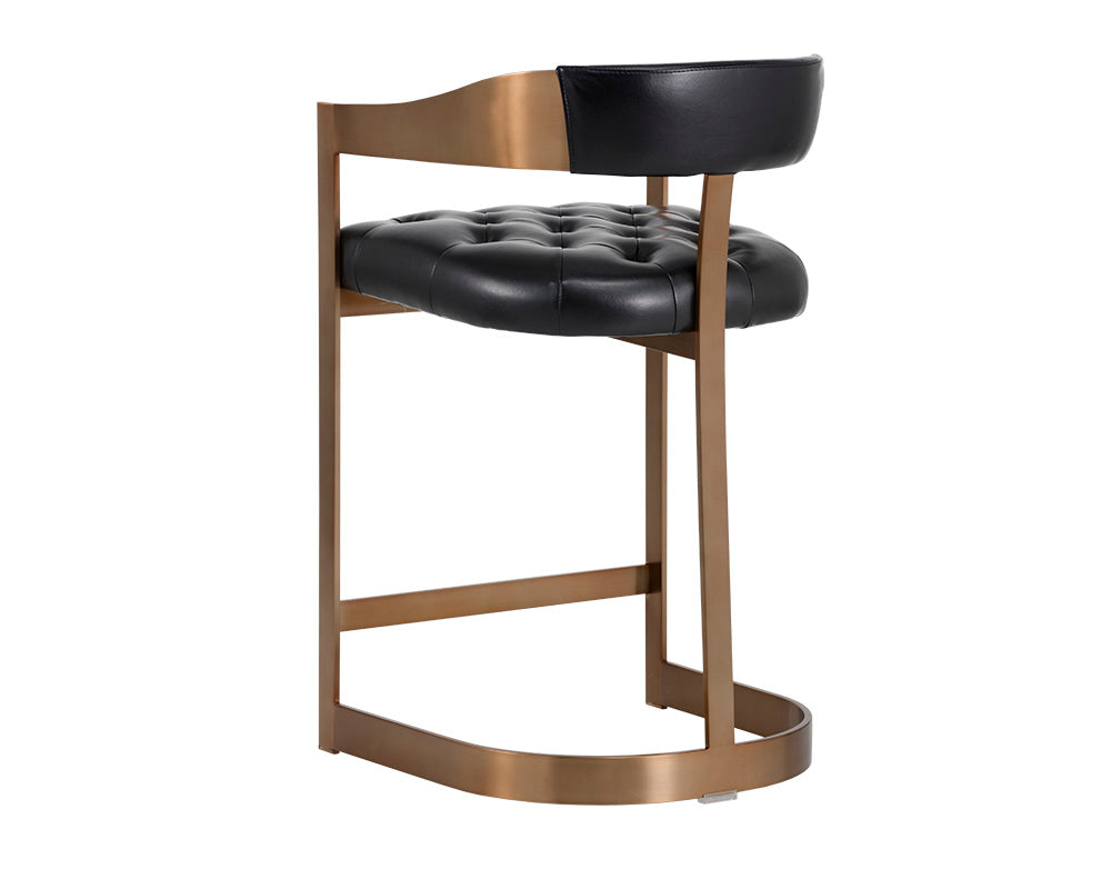 Beaumont Counter Stool - Antique Brass