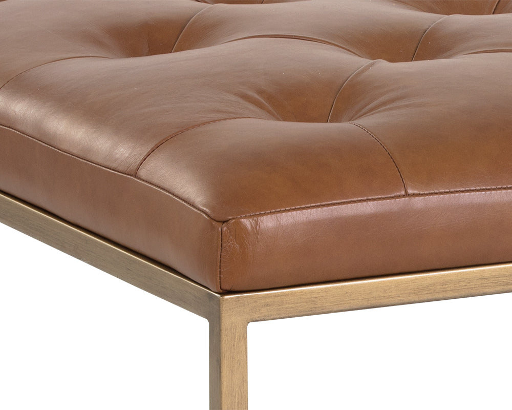 Endall Ottoman - Antique Brass