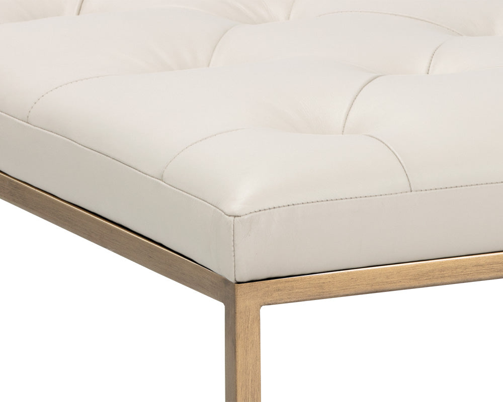 Endall Ottoman - Antique Brass