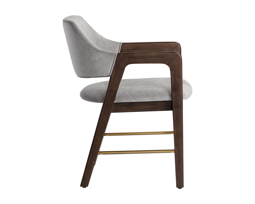 Milton Dining Armchair - Smoke Acacia