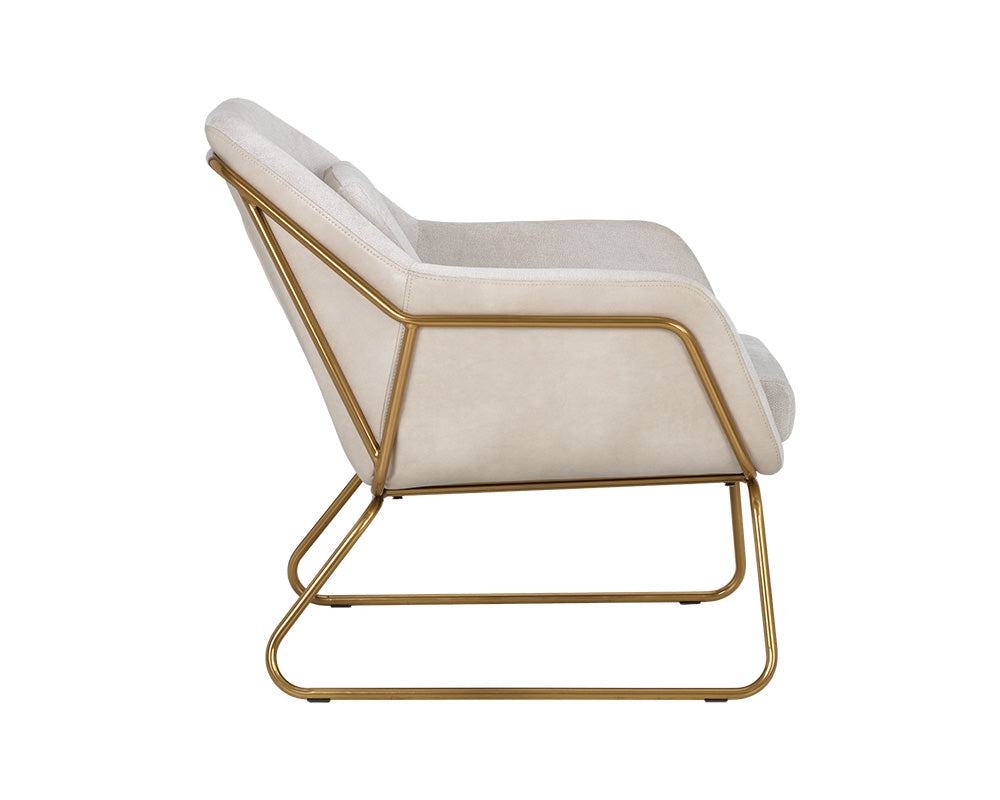 Watts Lounge Chair - Gold