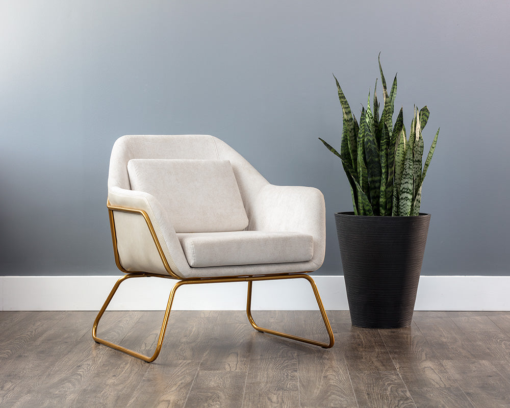 Watts Lounge Chair - Gold