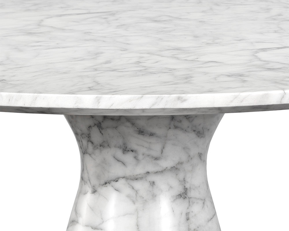 Shelburne Dining Table - Marble Look - 47"