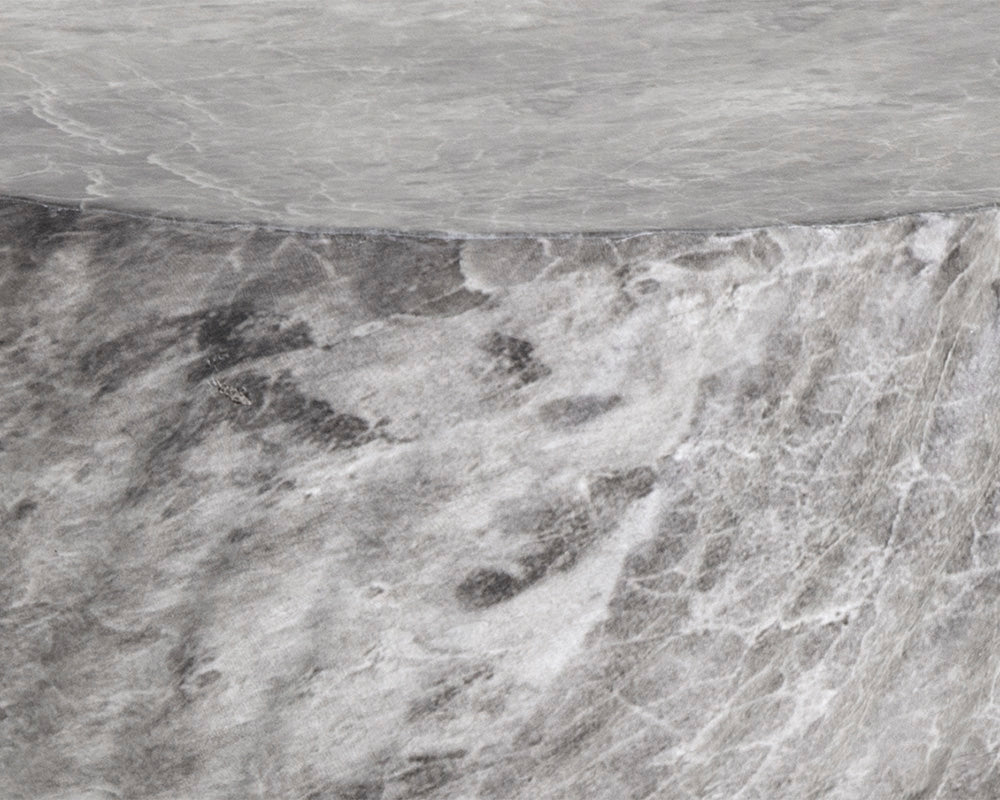 Cara End Table - Marble Look