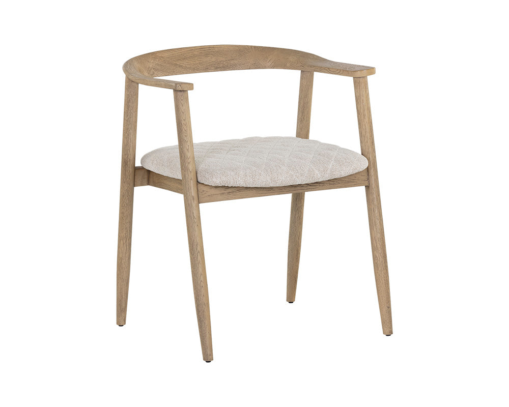 Jeremy Dining Armchair - Weathered Oak