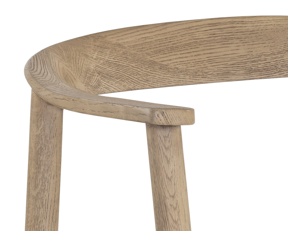 Jeremy Dining Armchair - Weathered Oak