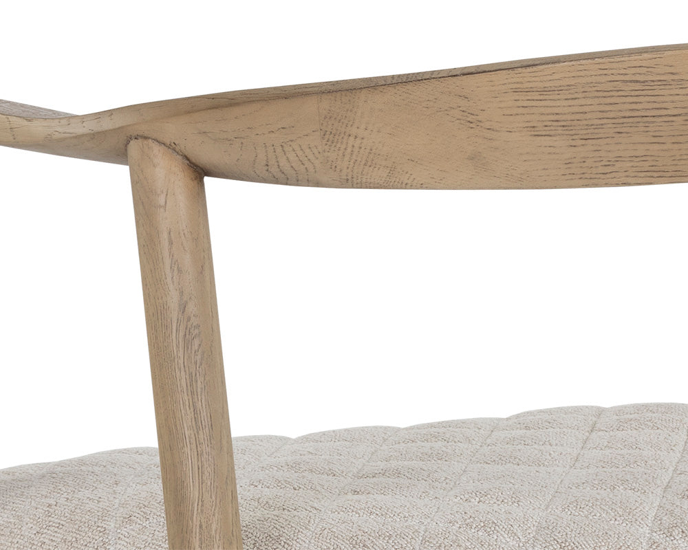 Jeremy Dining Armchair - Weathered Oak