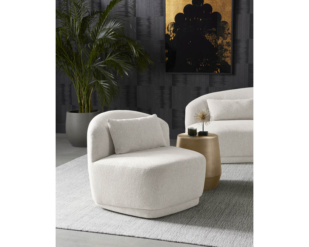 Soraya Swivel Armless Chair