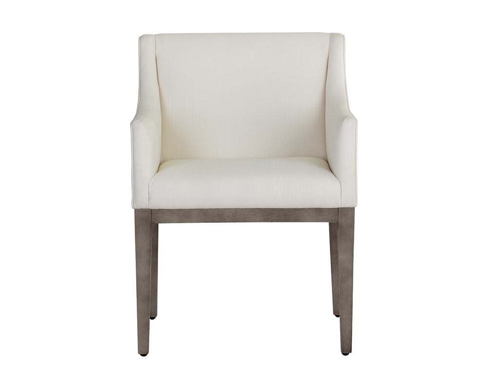 Malik Dining Armchair - Ash Grey