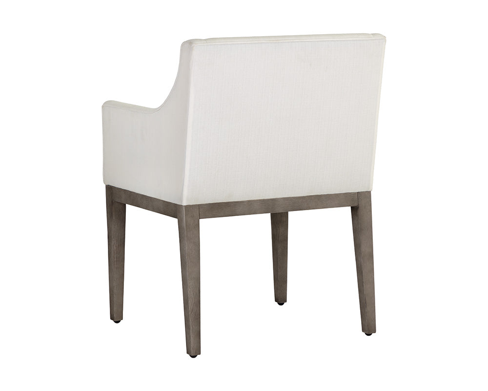 Malik Dining Armchair - Ash Grey