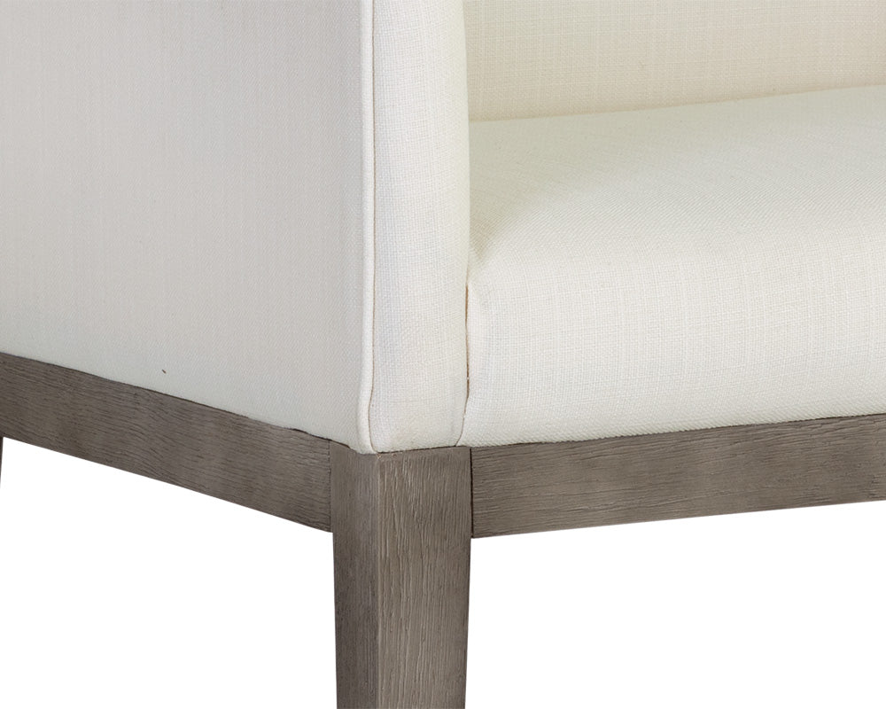 Malik Dining Armchair - Ash Grey