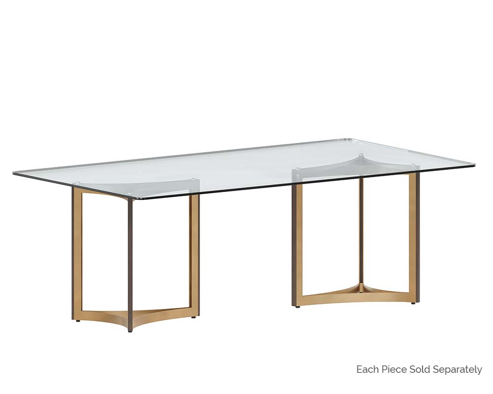 Glass Dining Table Top - 86.5" - Rectangular