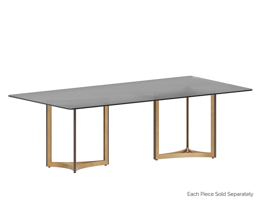 Glass Dining Table Top - 86.5" - Rectangular