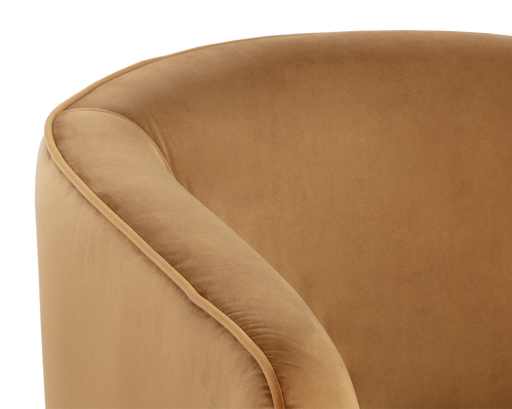 Hazel Swivel Lounge Chair - Dark Bronze
