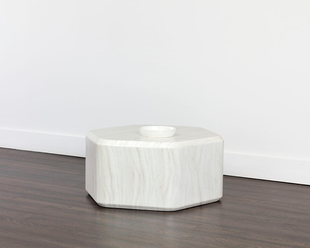 Spezza Coffee Table - Marble Look
