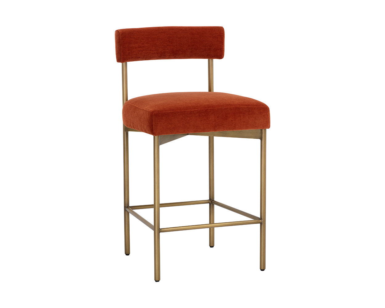 Seneca Counter Stool - Antique Brass