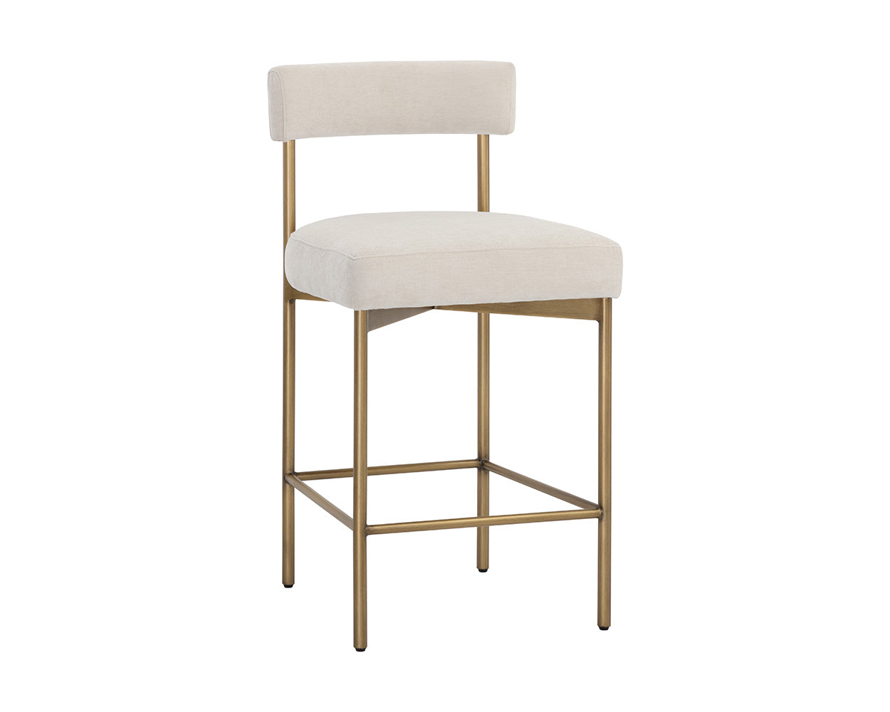 Seneca Counter Stool - Antique Brass