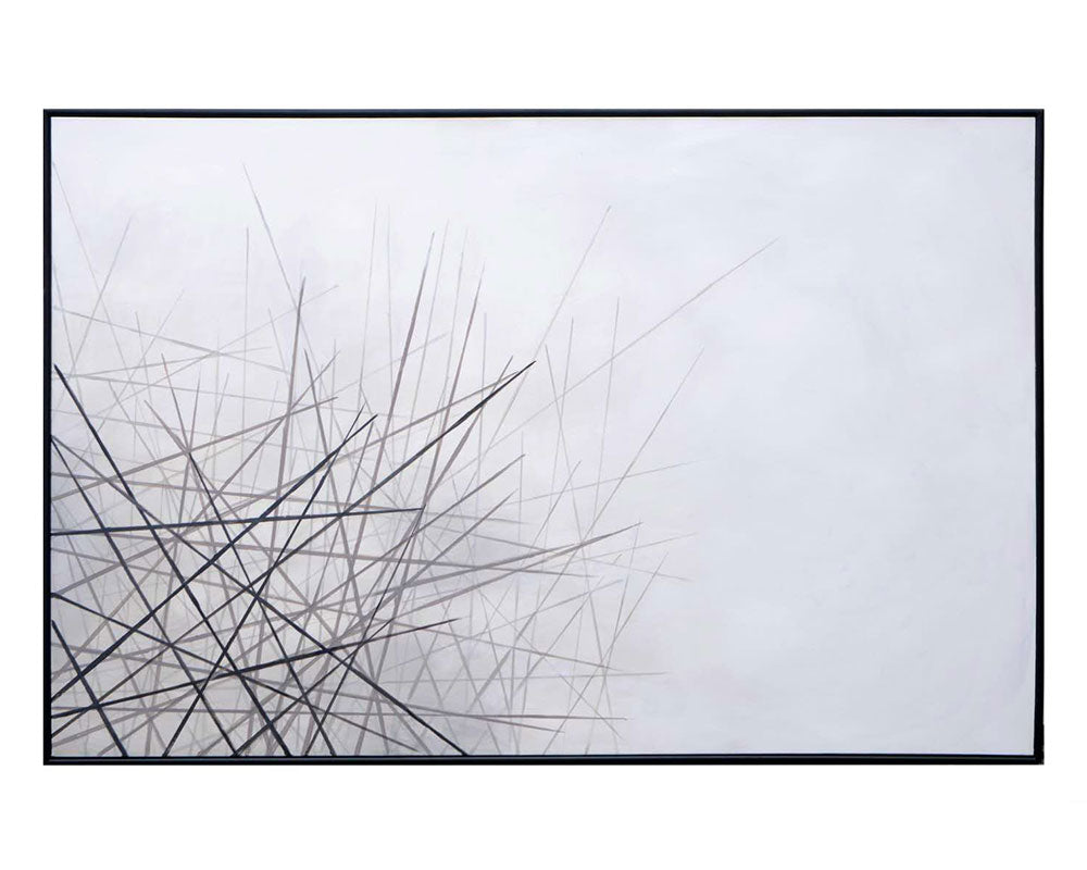 Fleeting Wish - 72" X 48" - Black Floater Frame