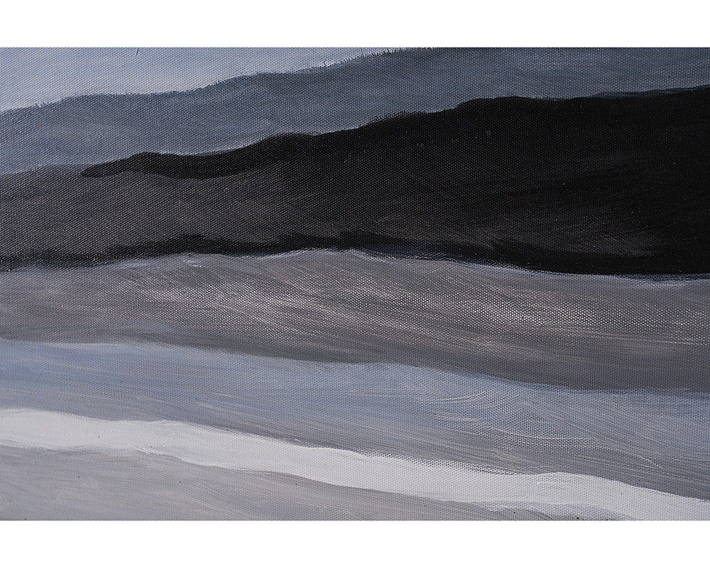 Mystic Landscape - 72" X 22" - Black Floater Frame