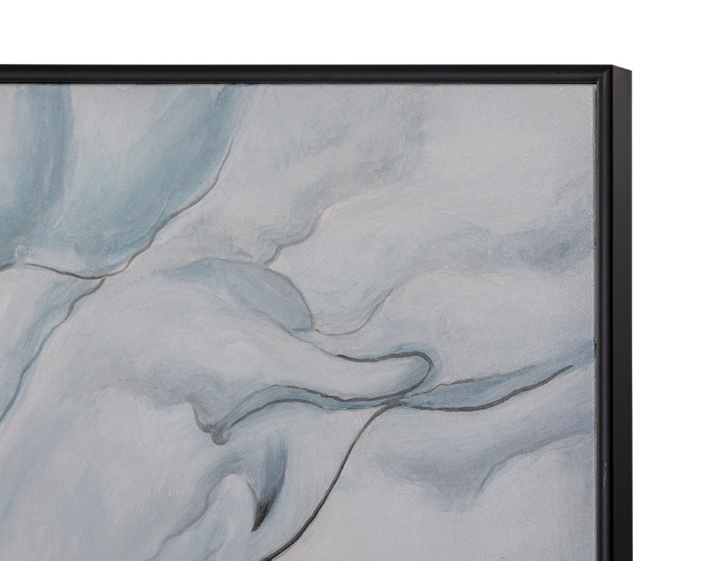 Glacial Rock - 48" X 72" - Black Floater Frame