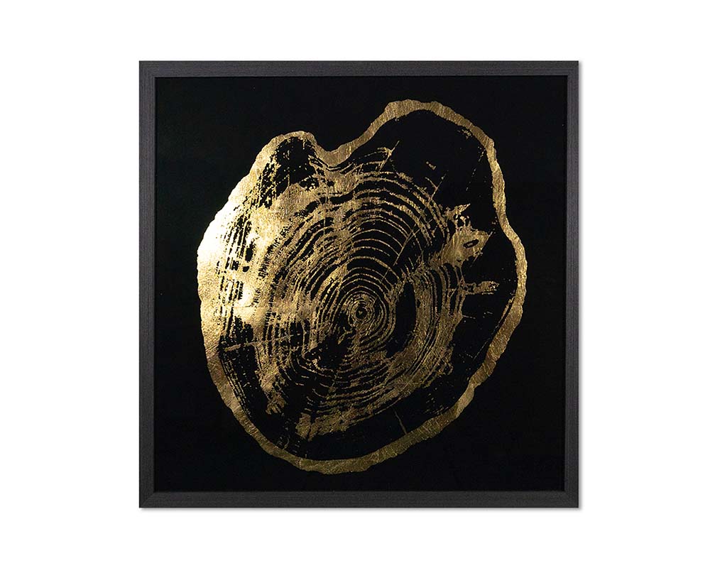 Time Lines (set Of 4) - 30" X 30" - Charcoal Frame