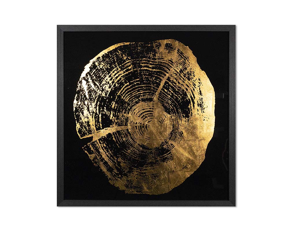 Time Lines (set Of 4) - 30" X 30" - Charcoal Frame