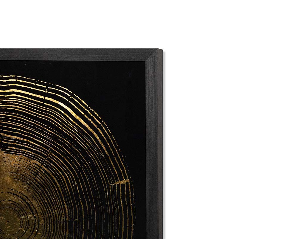 Time Lines (set Of 4) - 30" X 30" - Charcoal Frame