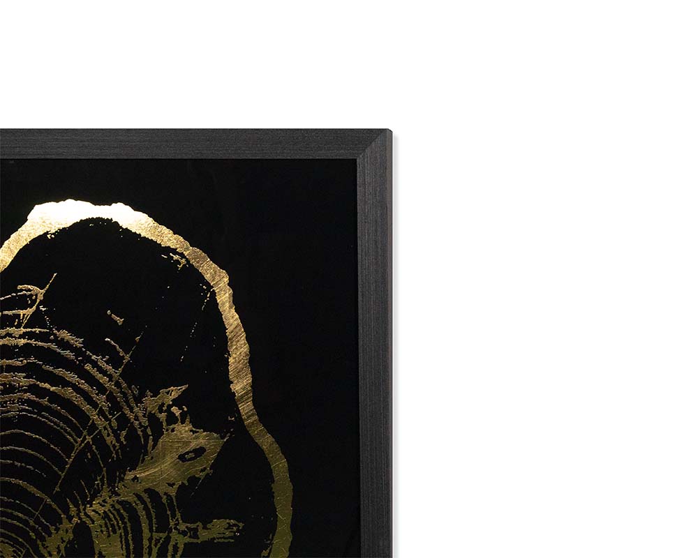 Time Lines (set Of 4) - 30" X 30" - Charcoal Frame