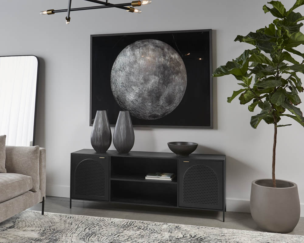 The Moon - 48" X 63" - Charcoal Frame