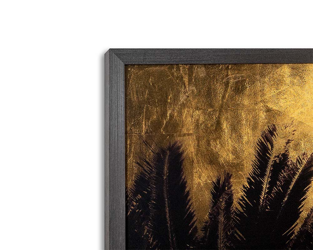 Palm Life - 48" X 72" - Charcoal Frame