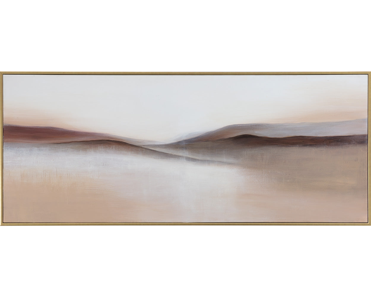 Desert Sands - 72" X 30" - Gold Floater Frame