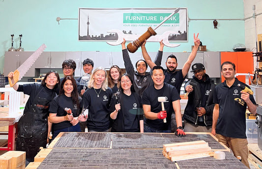 Staff from SUNPAN took part in a community volunteer initiative with Furniture Bank.