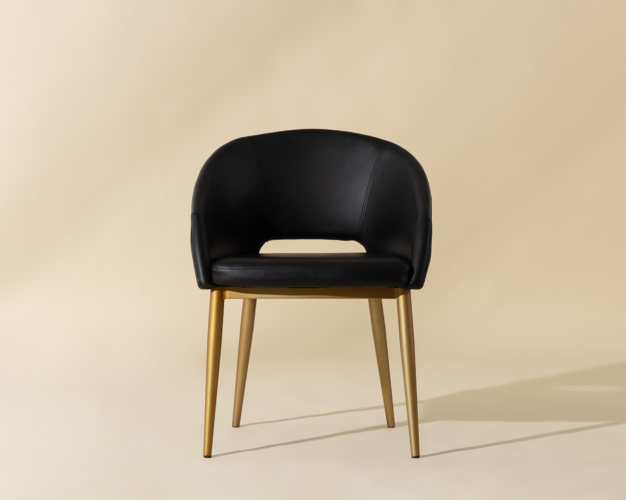 Thatcher Dining Armchair - Champagne Gold