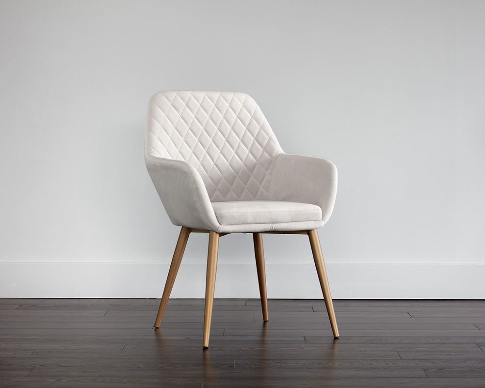 Jayna Dining Armchair - Champagne Gold