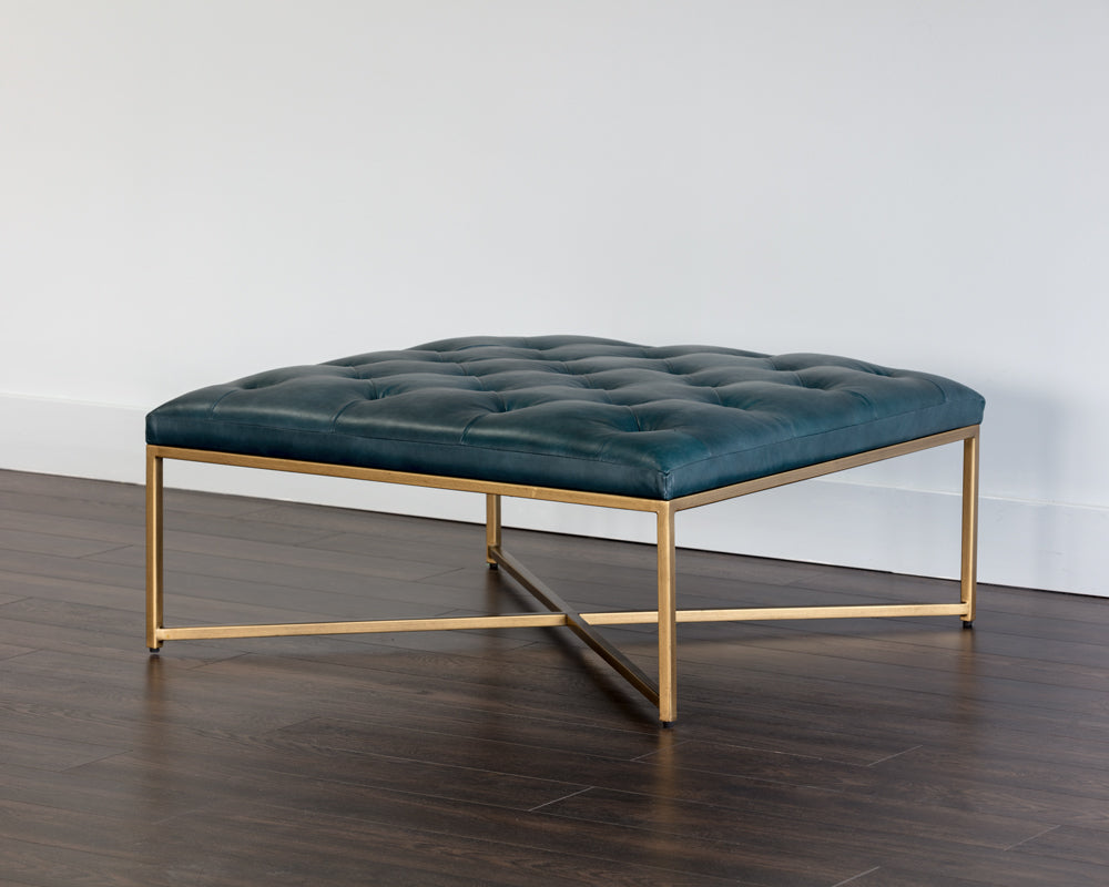 Endall Ottoman - Antique Brass