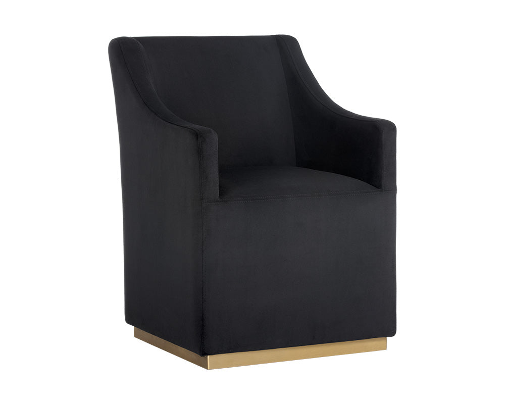 Zane Wheeled Dining Armchair