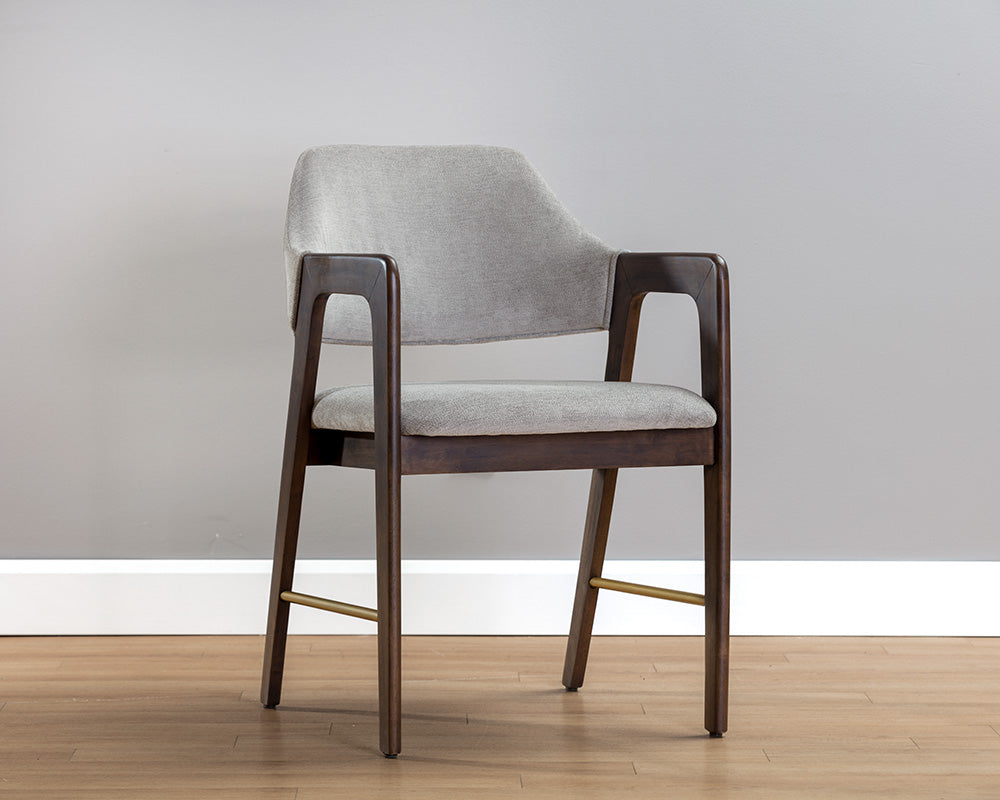 Milton Dining Armchair - Smoke Acacia